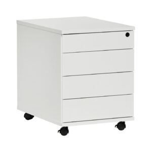 Kenson Oppbevaring med 4 skuffer, White (ingen montering)