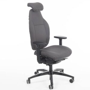 Kenson Kontorstol Anna Fighter m/nakke- og armstøtte, Grey