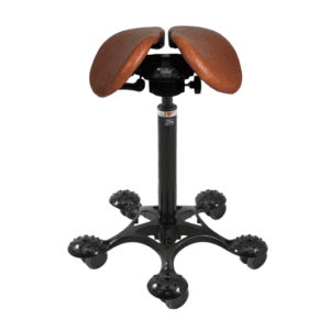 Salli SwingFit i Cognac hud, sort base fotkryss