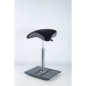 Active sit balans sadelstol, sort/grå stoff camira