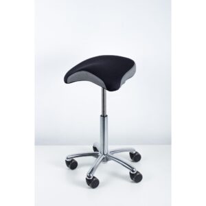 balans Worksit 725 sadelstol, sort stoff Camira